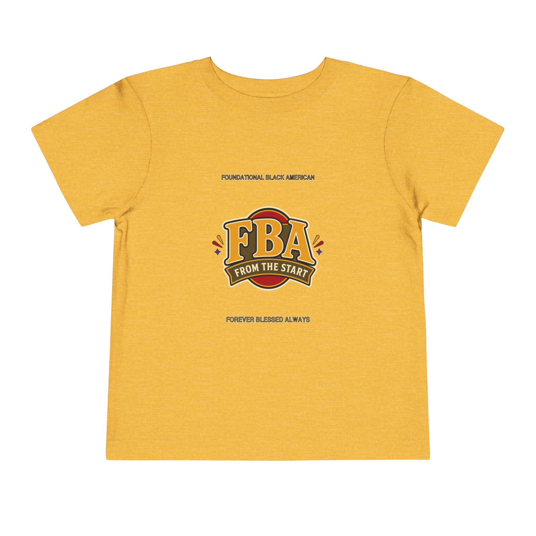 FBA Badge Toddler T-Shirt | Foundational Black American Kids Tee - Image 7