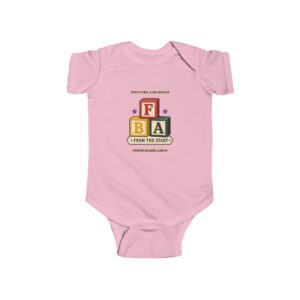 FBA Stacked Blocks Infant Bodysuit | Foundational Black American Baby One-Piece