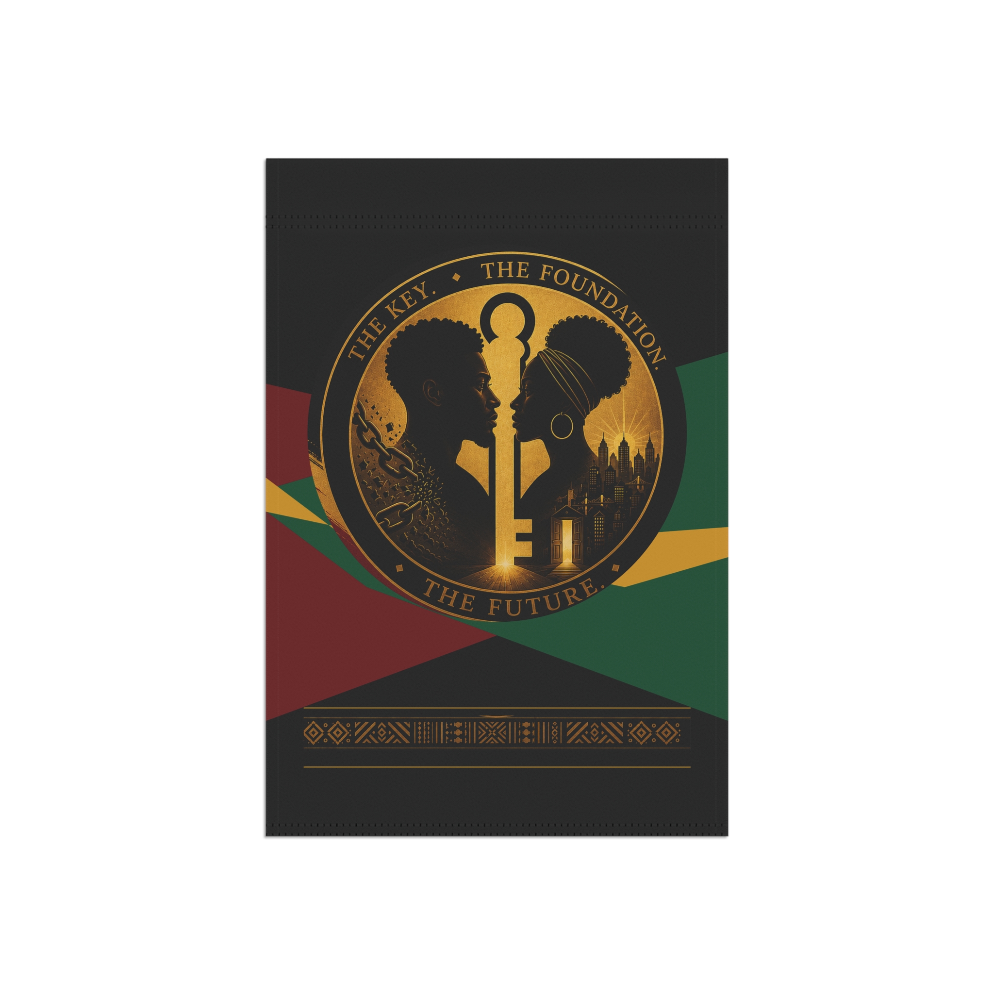 Foundational Black American Garden Banner – The Key. The Foundation. The Future. - Image 3