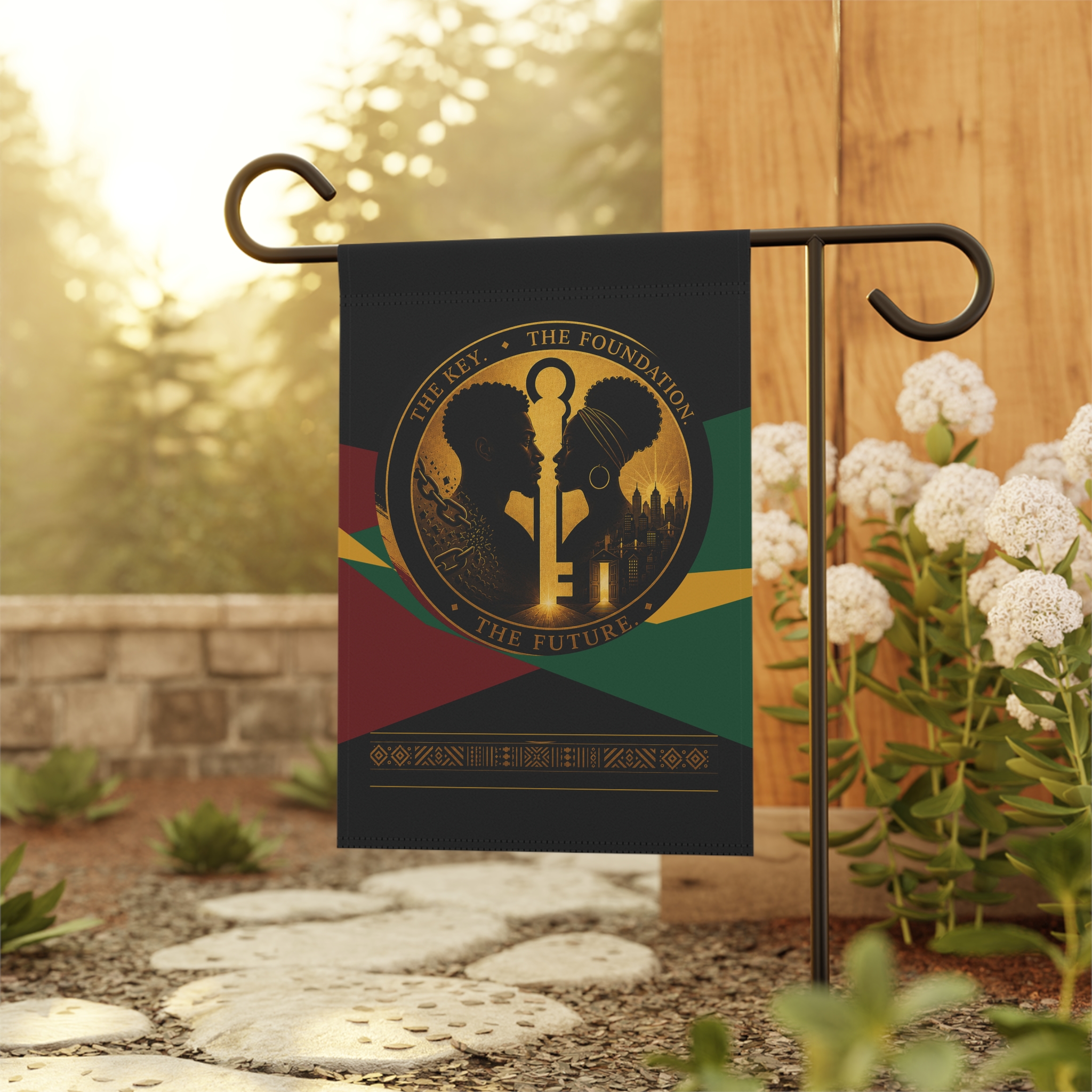 Foundational Black American Garden Banner – The Key. The Foundation. The Future. - Image 4