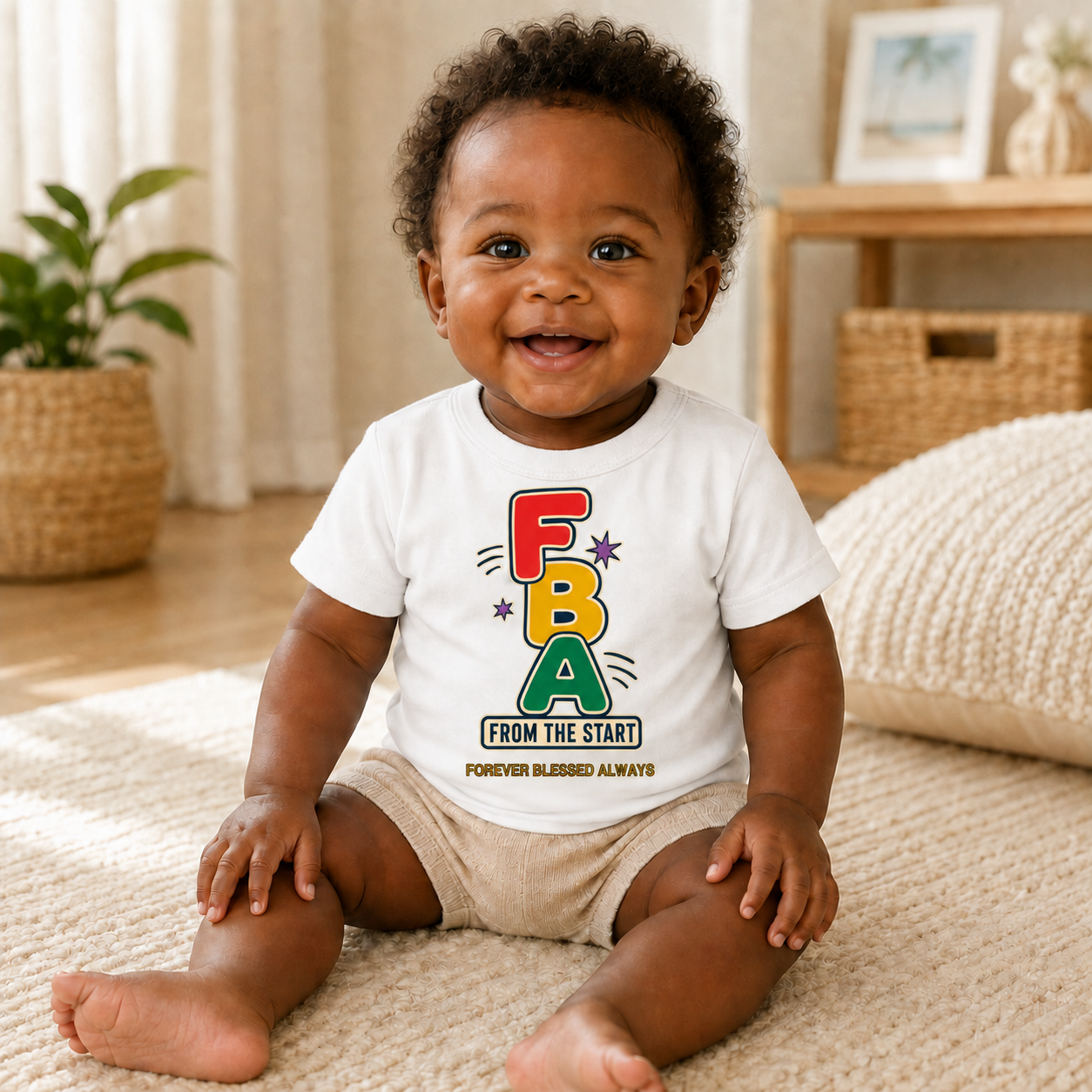 FBA Stacked Infant Tee — Forever Blessed Always Heritage Baby Shirt - Image 2