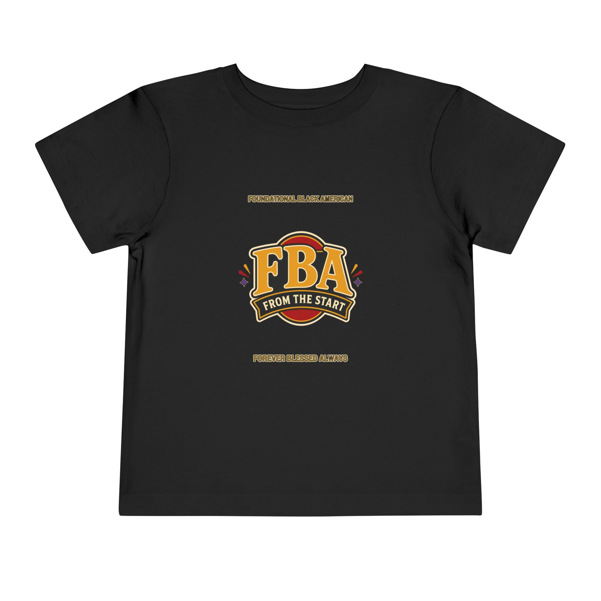 FBA Badge Toddler T-Shirt | Foundational Black American Kids Tee - Image 8