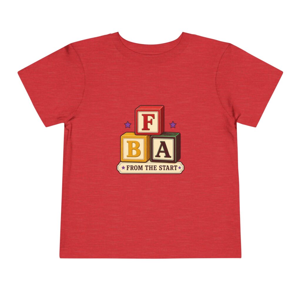 FBA Stacked Blocks Toddler T-Shirt | Foundational Black American Kids Tee