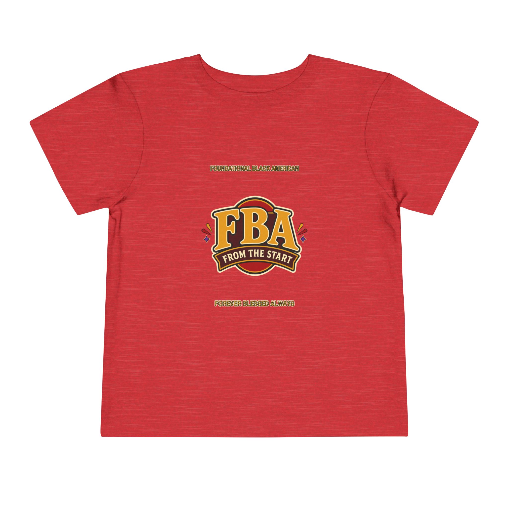 FBA Badge Toddler T-Shirt | Foundational Black American Kids Tee - Image 6