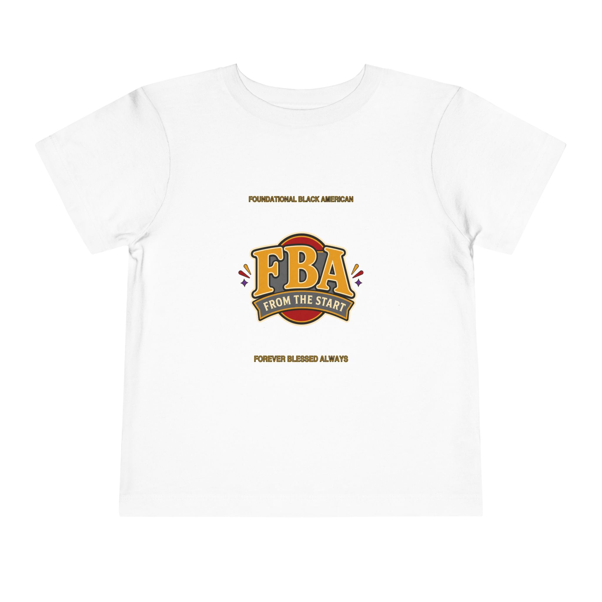 FBA Badge Toddler T-Shirt | Foundational Black American Kids Tee