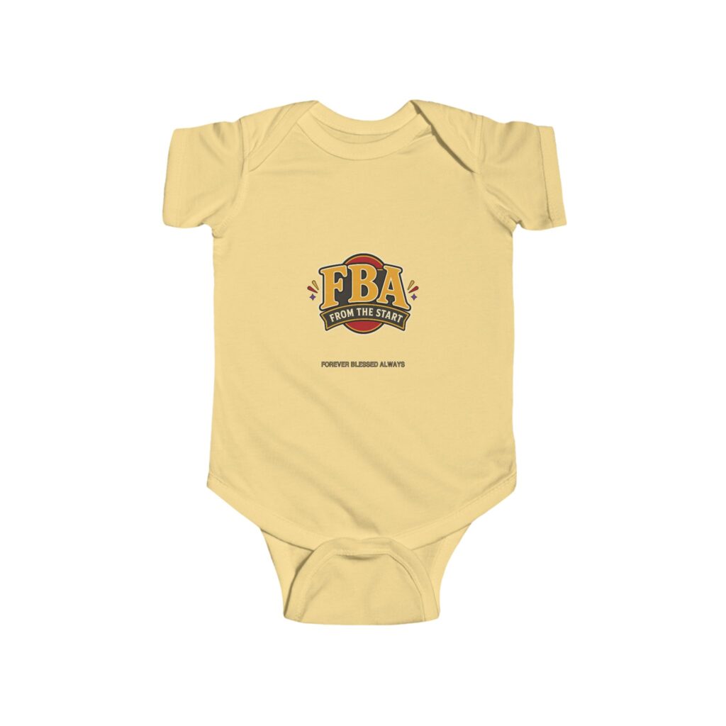 FBA From the Start Badge Infant Bodysuit | Forever Blessed Always Baby One-Piece