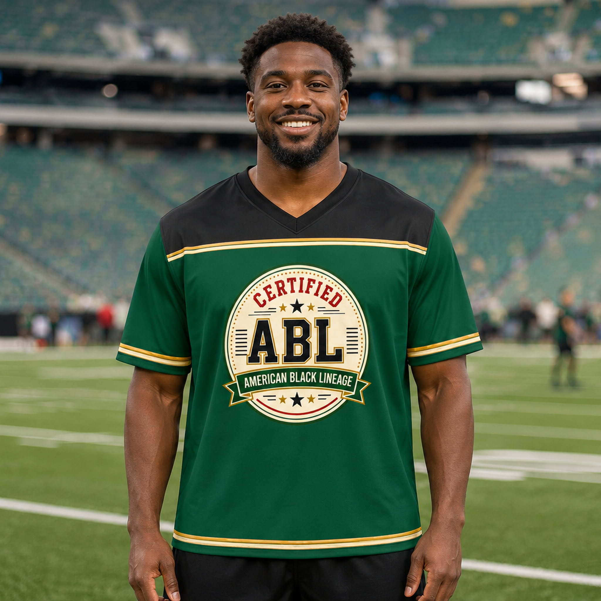 Certified ABL Heritage Jersey – Unisex Personalized American Black Lineage Football Jersey - Image 5